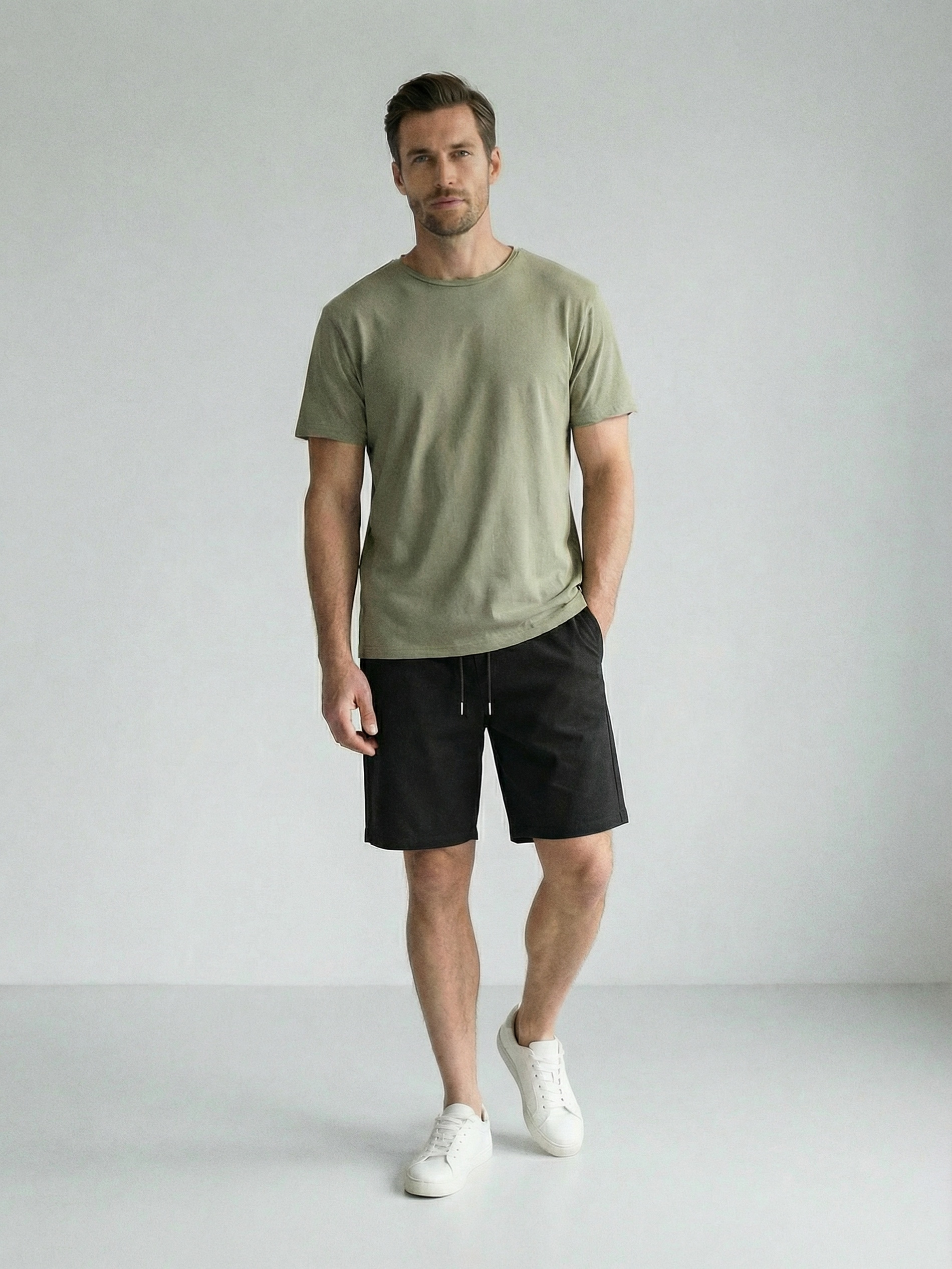 Bawełniane szorty jogger