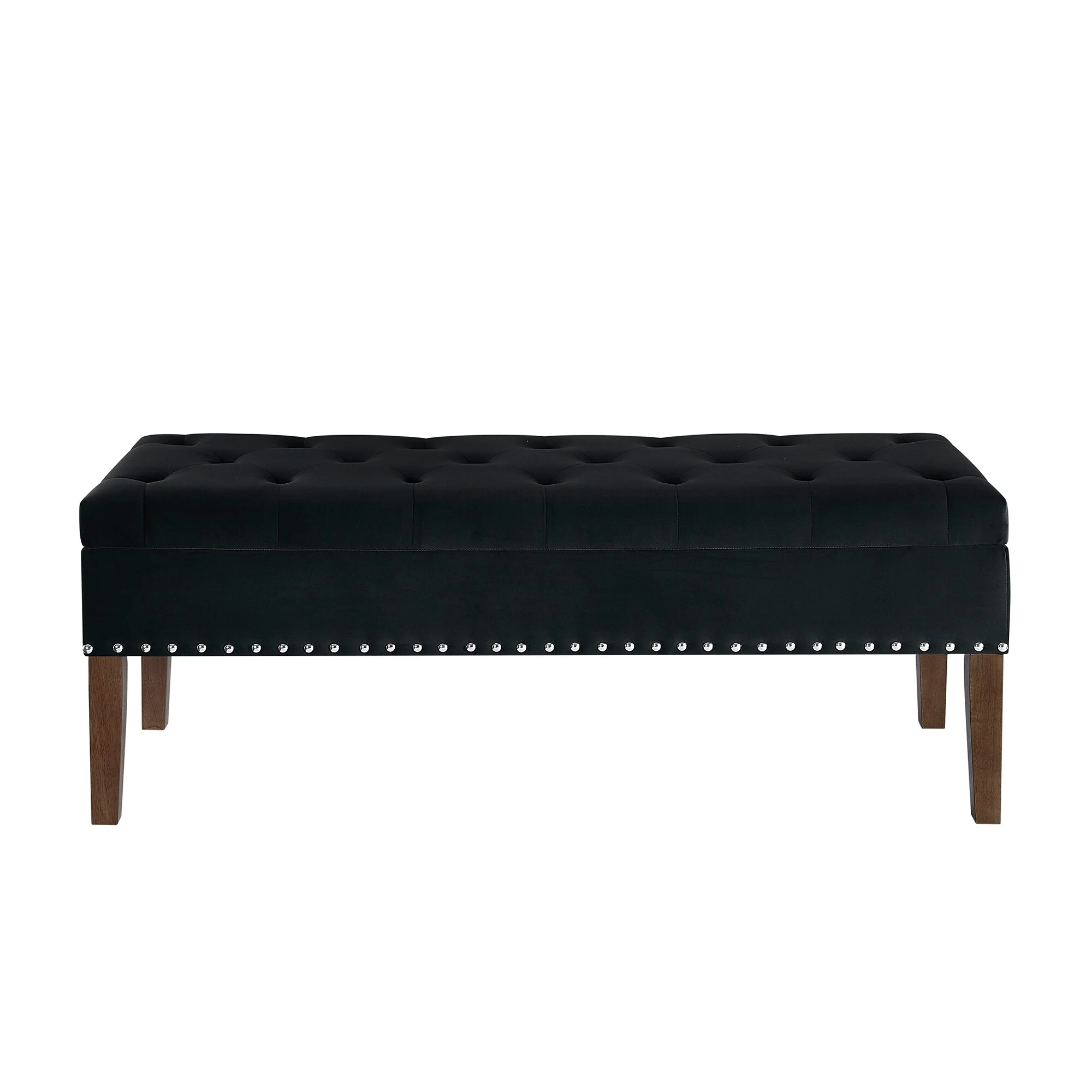 Tufted Bench with Storage