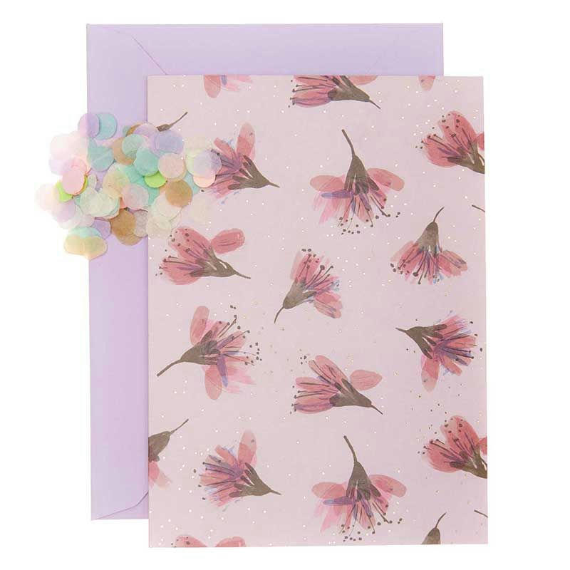 FLORALE - Carte fleurs de cerisier DIY à personnaliser