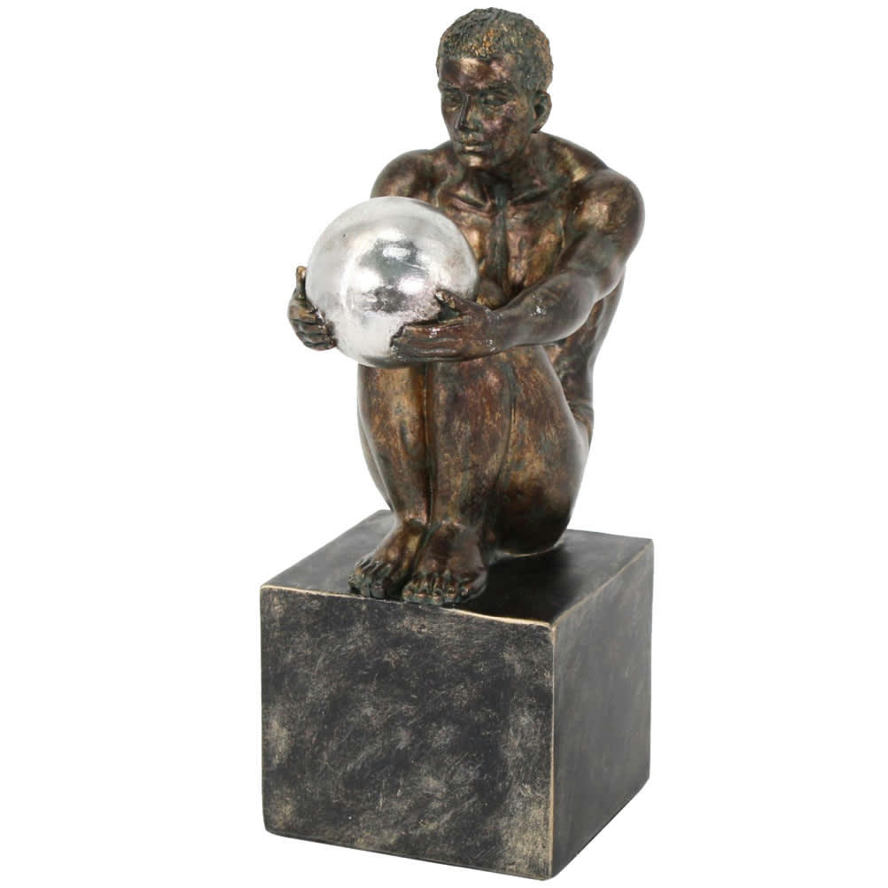 - Statuette Homme sur socle 25 cm