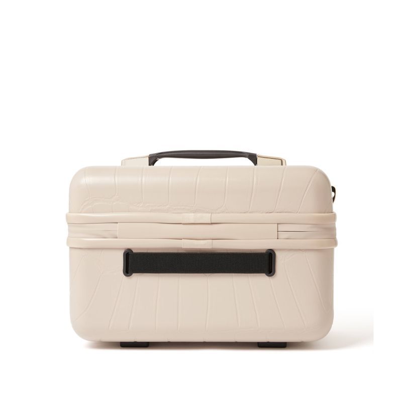 Ted Baker Putty Croc Icon Vanity Case Hard Shell Makeup Travel Bag 17L