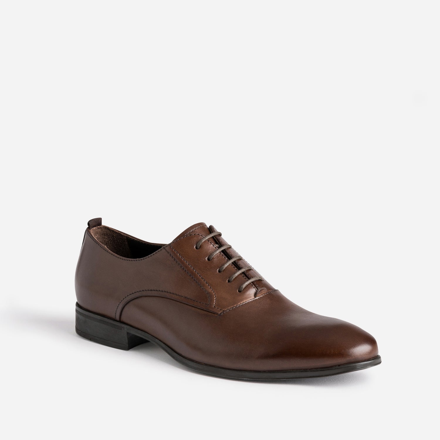 Richelieu marron en cuir