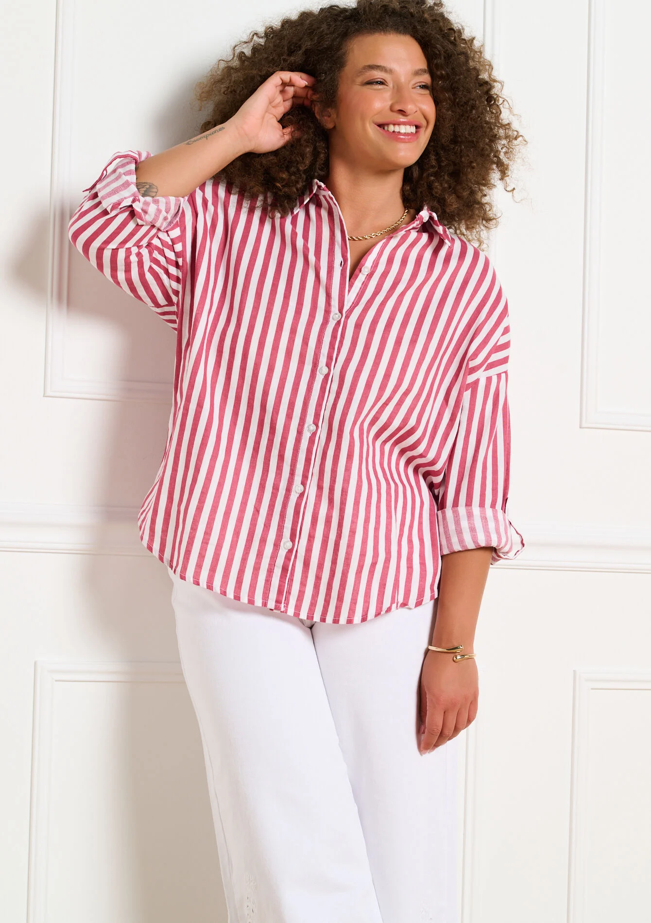 Los vallend gestreept hemd