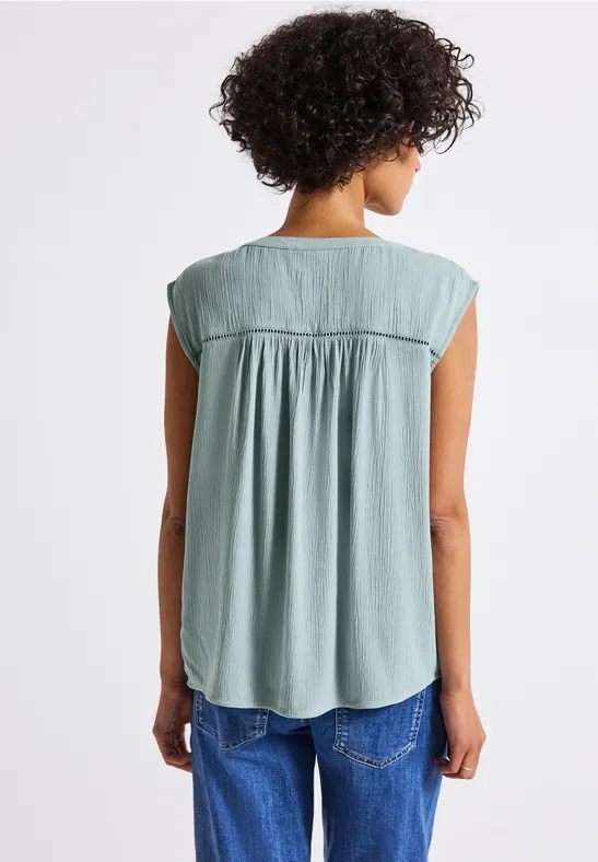 Crinkle Blusentop mit Tape