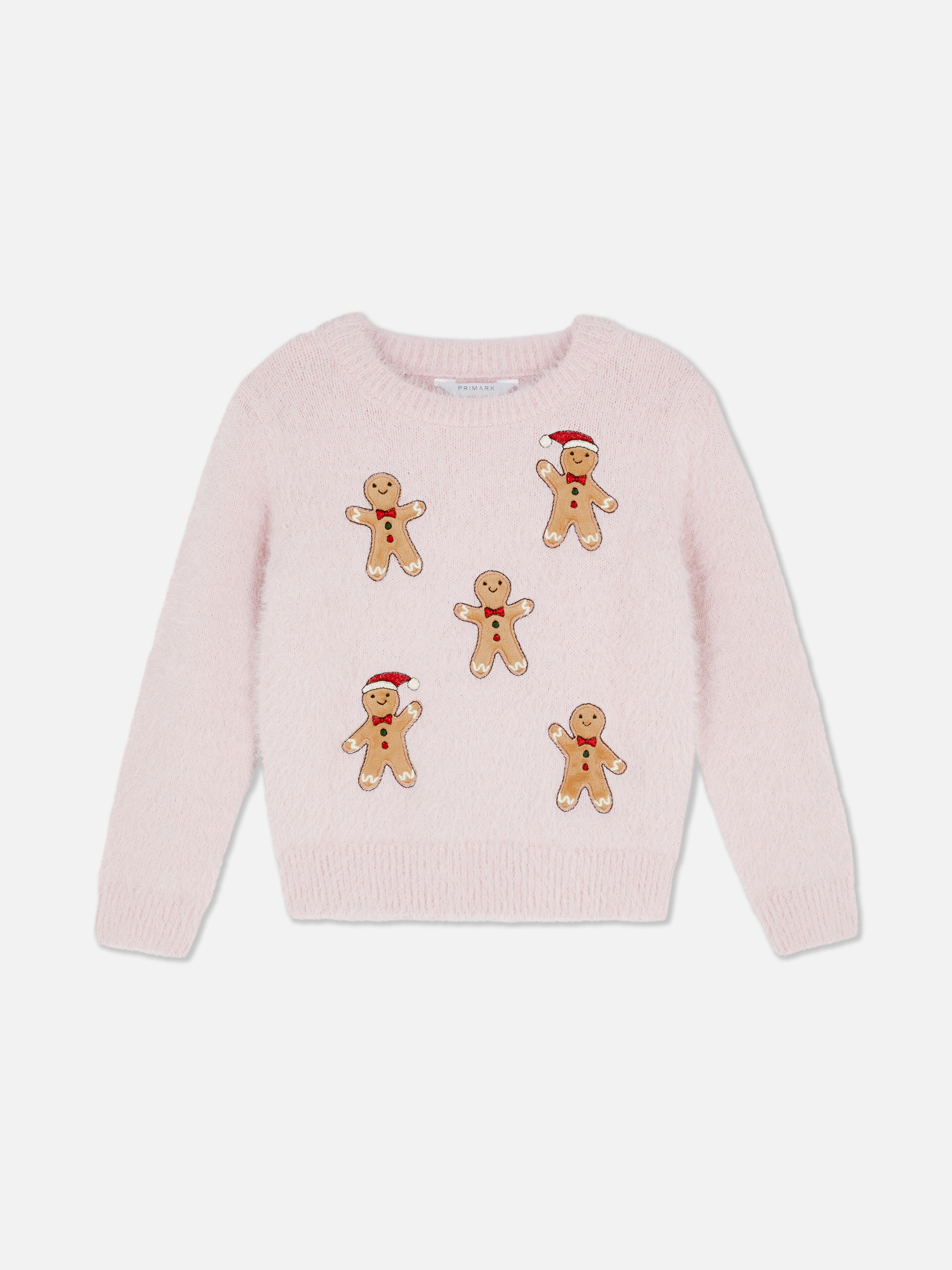 1.5-8yrs | Christmas Gingerbread Fluffy Sweater