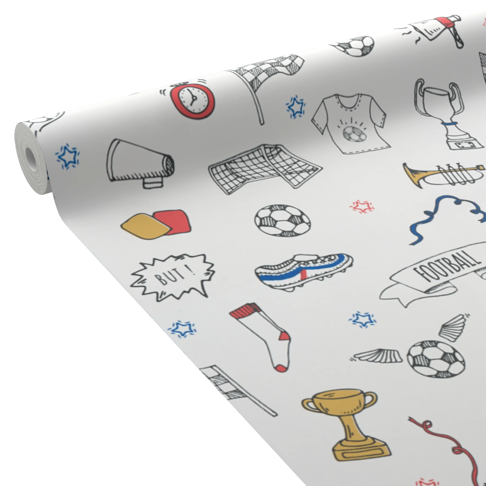 4MURS Papier peint intissé SOCCER coloris multicolore