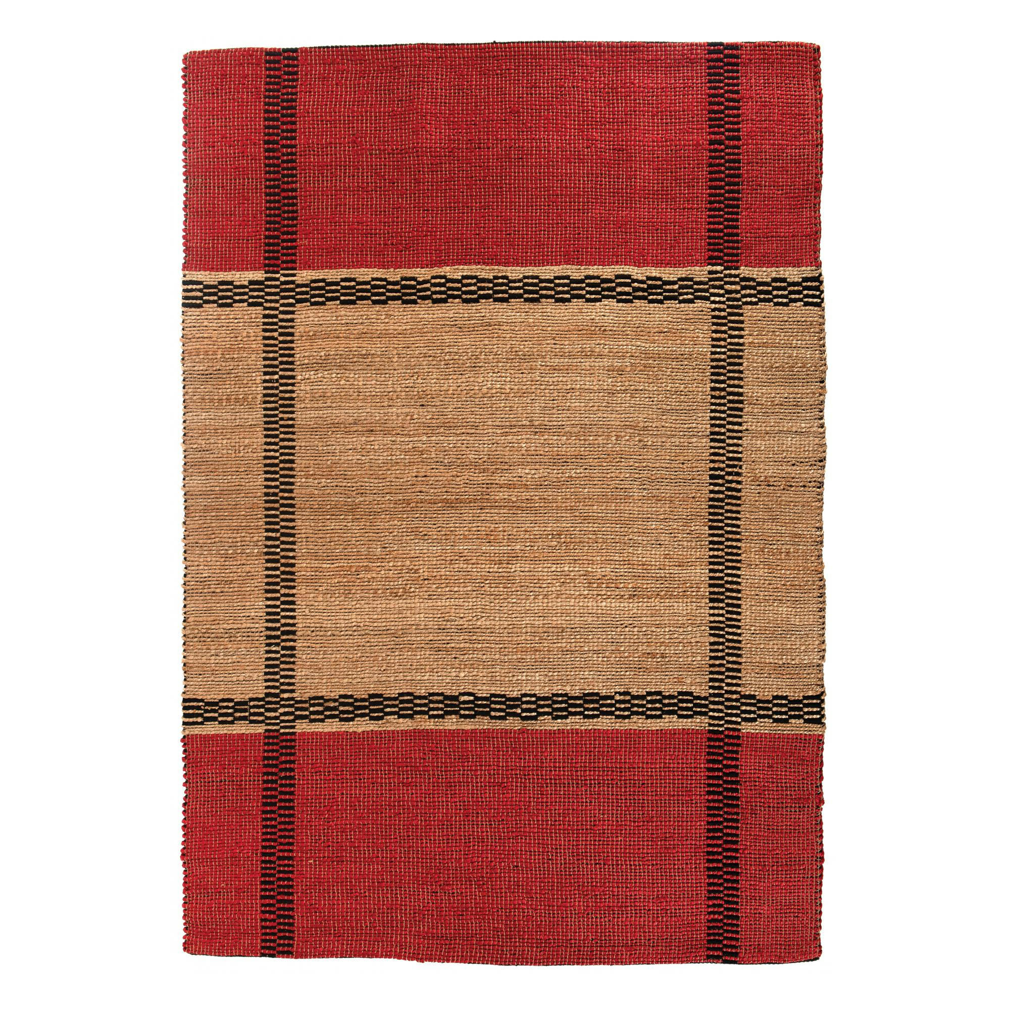 EDEN - Tapis  en jute groseille 160 x 230