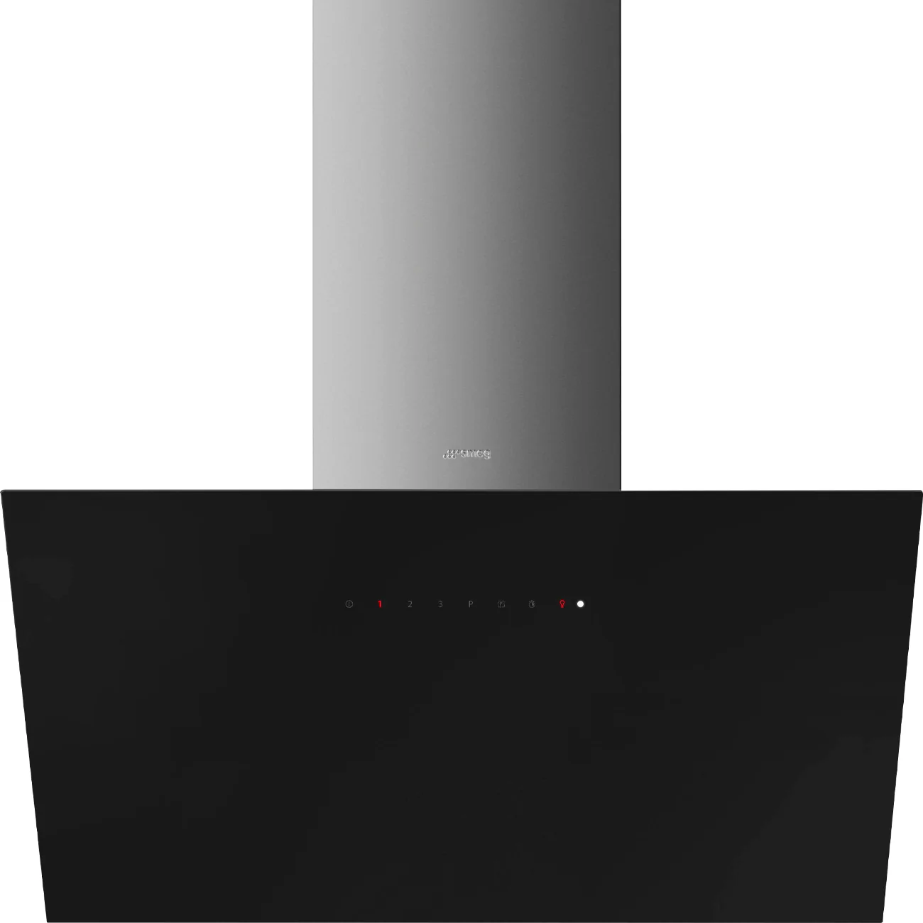 90cm Angled Chimney Hood with Auto-Vent 1.0 Black
