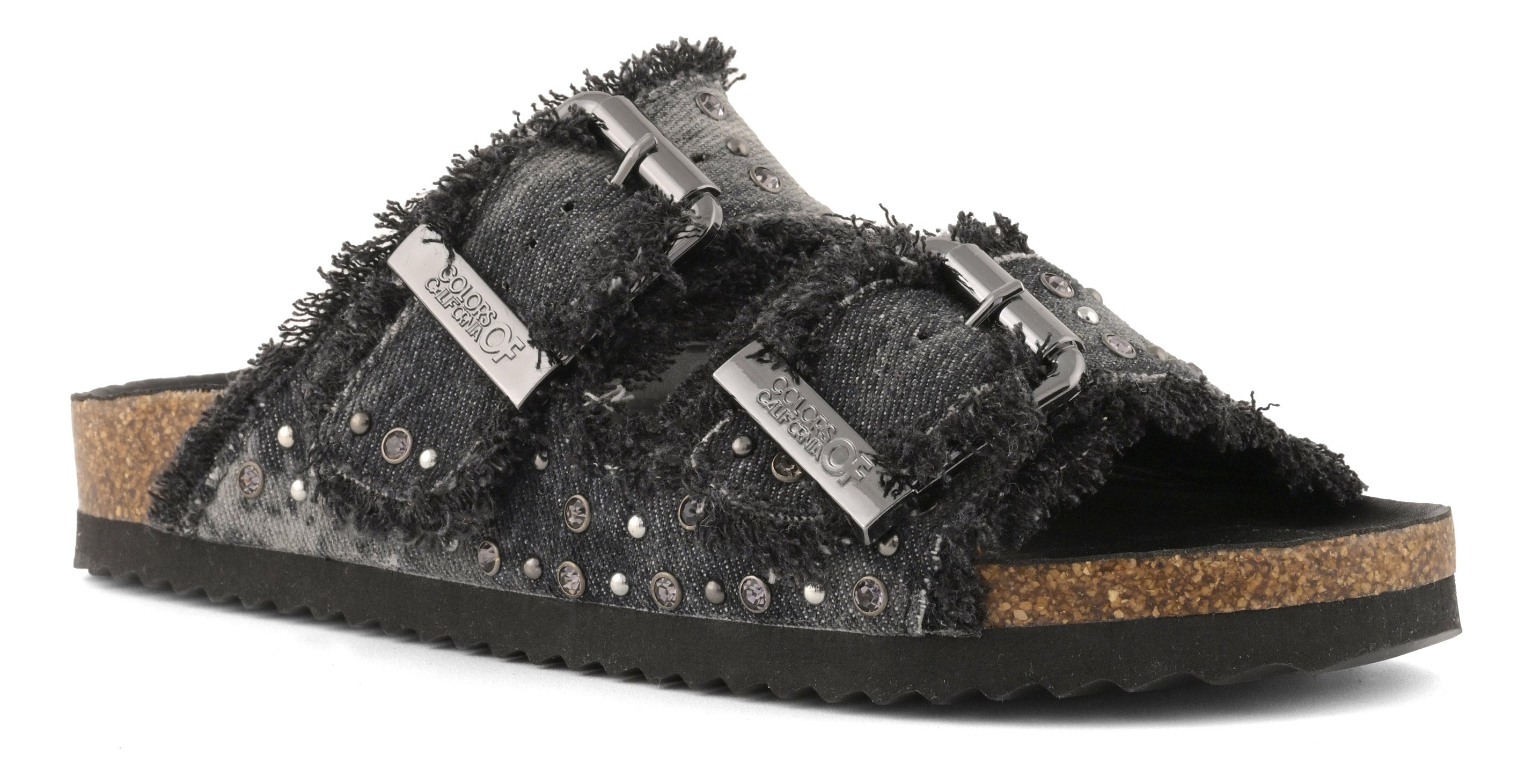 SANDALE BLACK DENIM