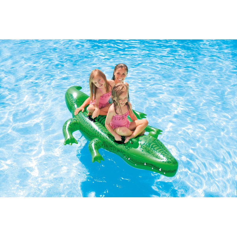 Crocodile gonflable à chevaucher 203 x 114 cm INTEX