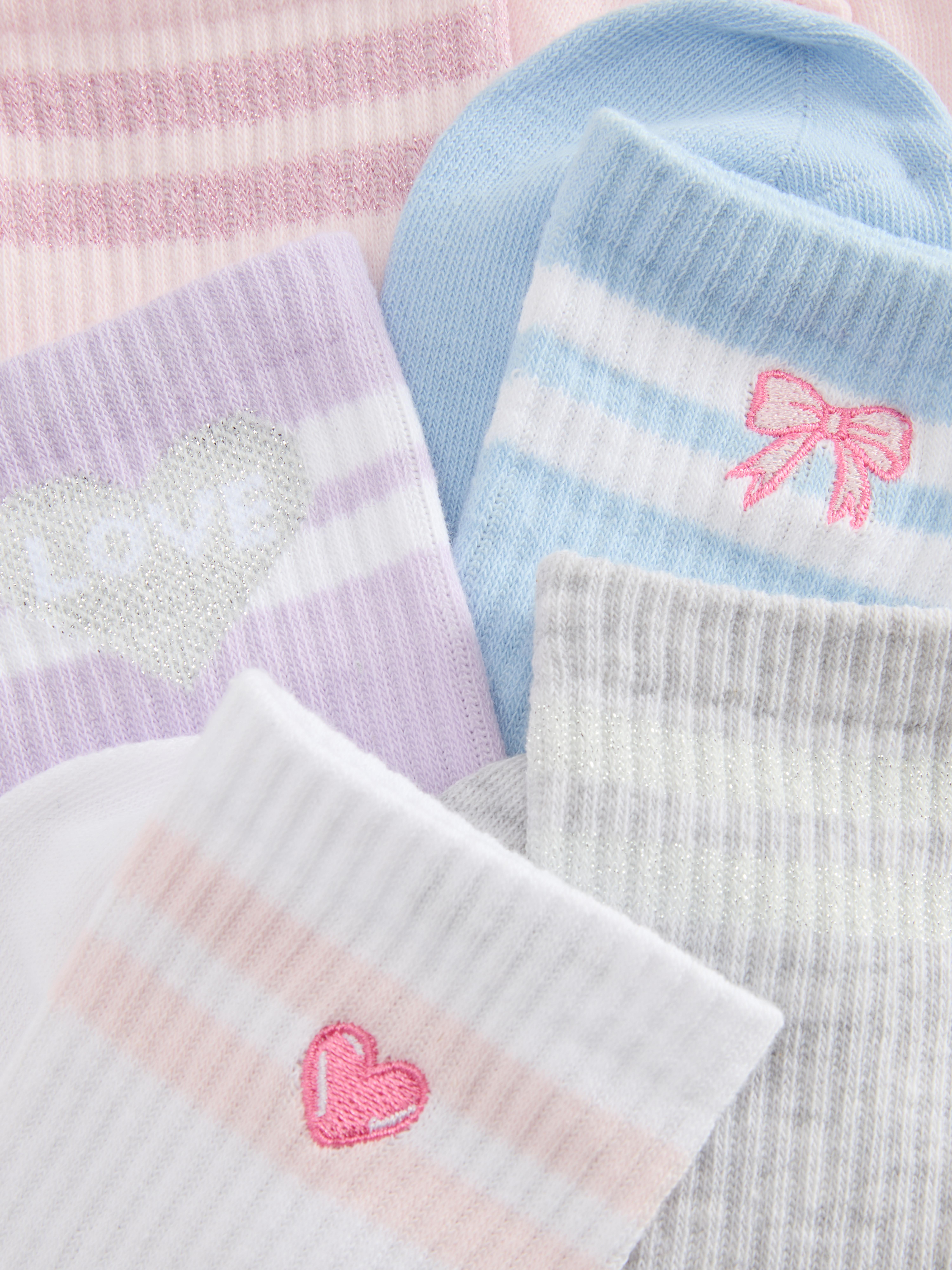 5-Pack Ribbed Sports Socks