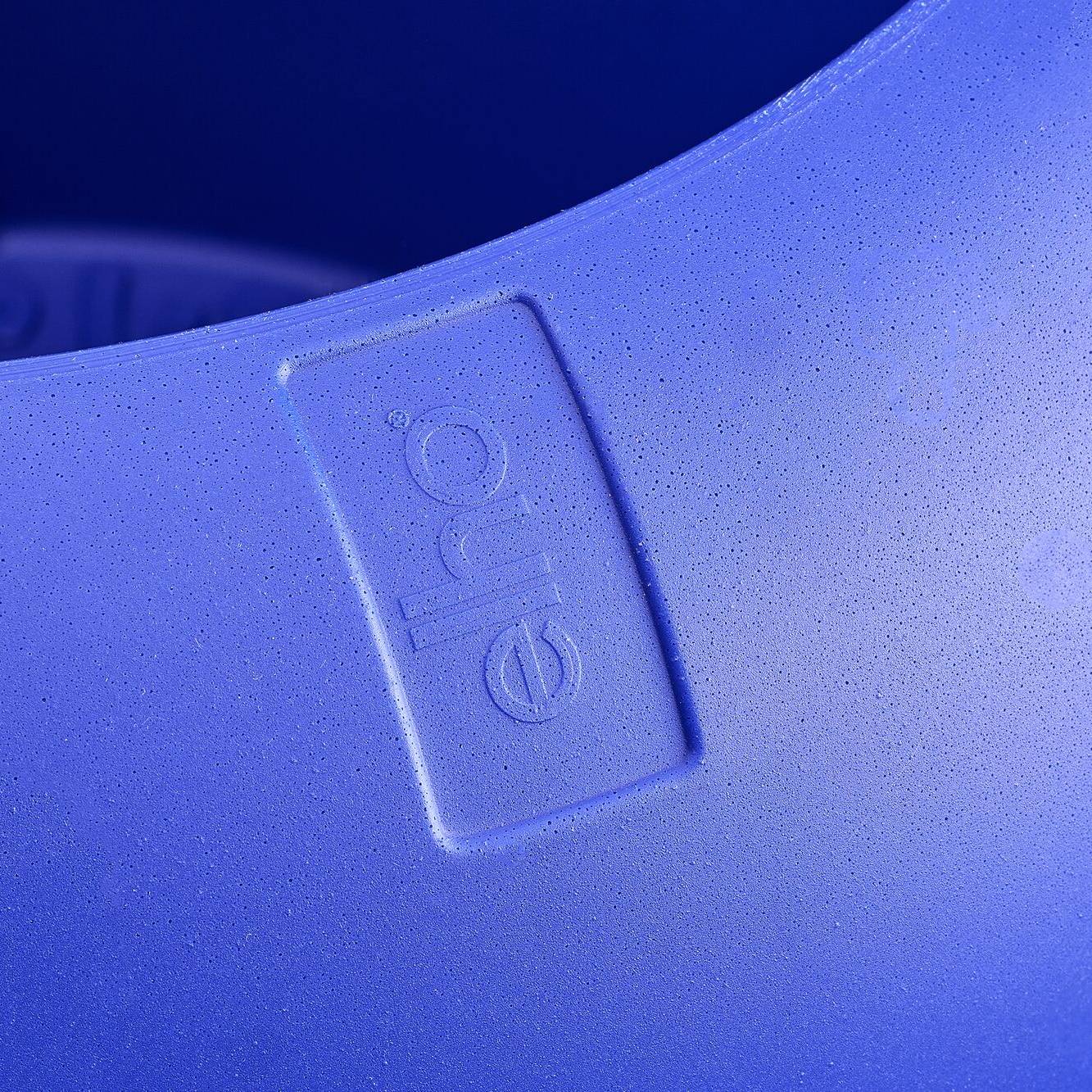 Elho Amber Roll Low 43 - Royal blue - Ø 43 x H 40 cm - Binnen en Buite