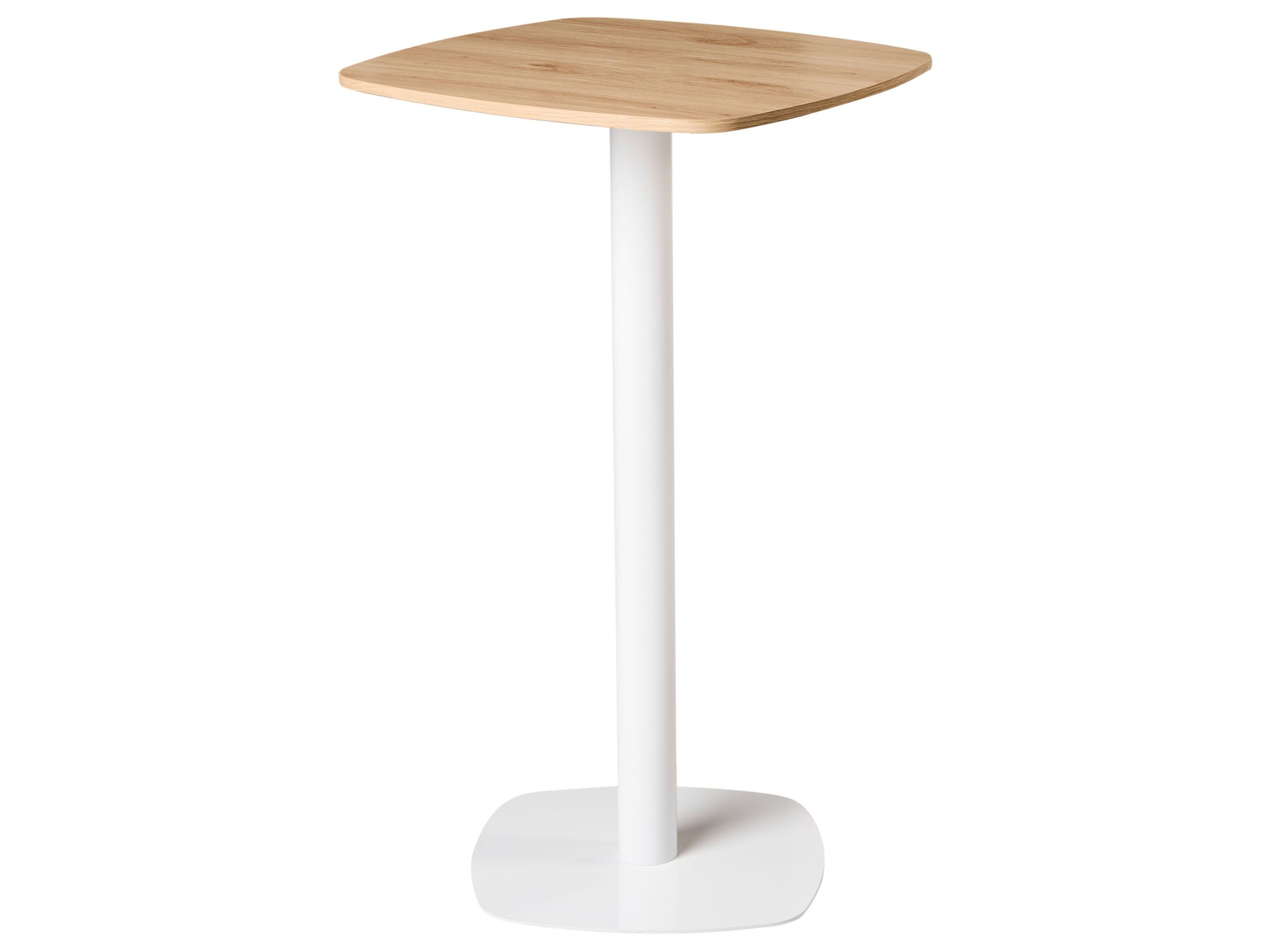 Stół barowy MORELLA Jasny brąz/ biały 60 cm