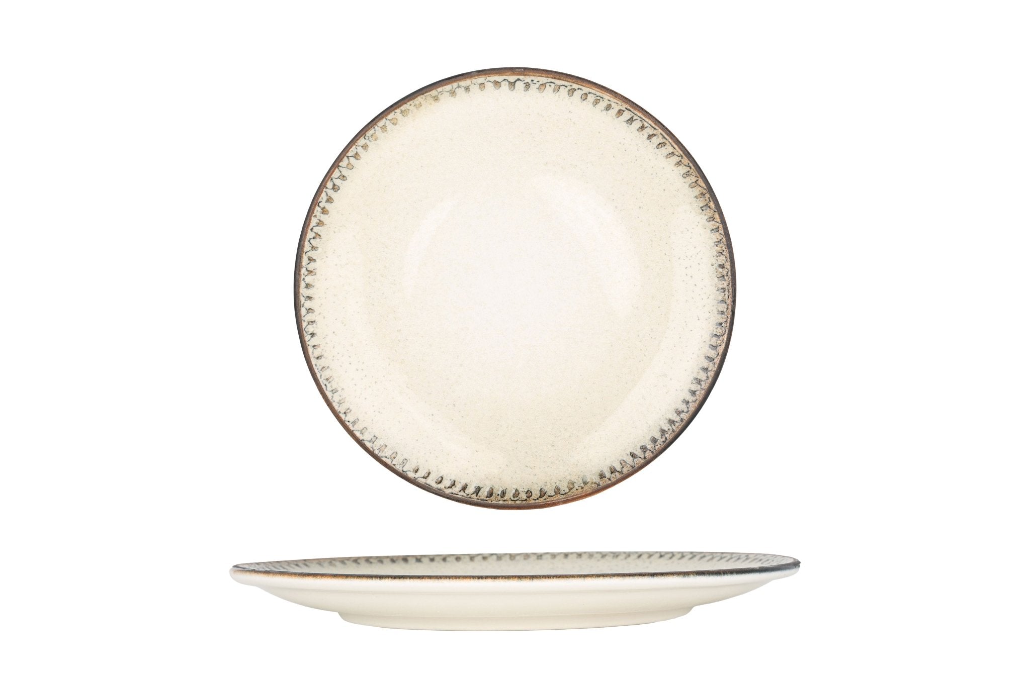 Bonna Gebaksbord - Cortado - Porselein - 23 cm - set van 6