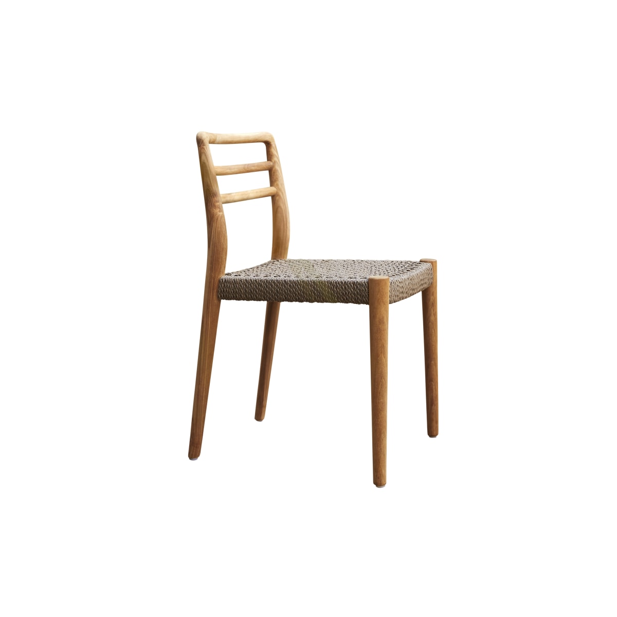 Tikamoon Tuinstoel van massief teak en touw - Naturel
