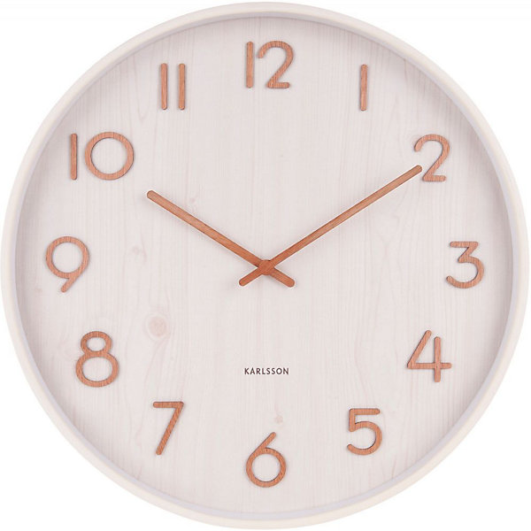 Horloge en bois Pure 40 cm Blanc