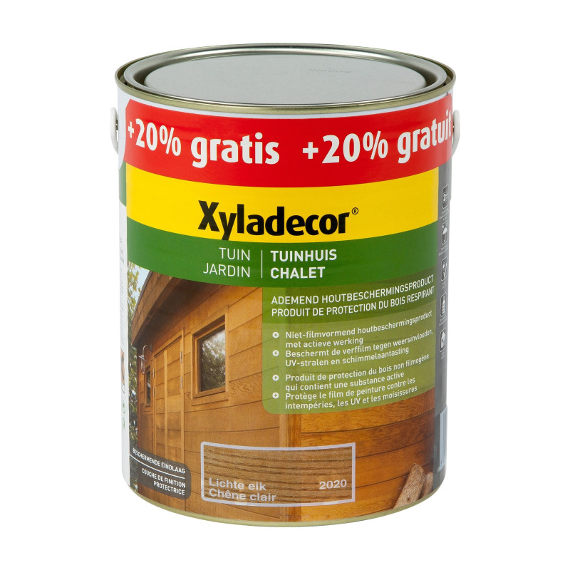 Lasure Chalet chêne clair 2,5   0,5 L gratuit XYLADECOR