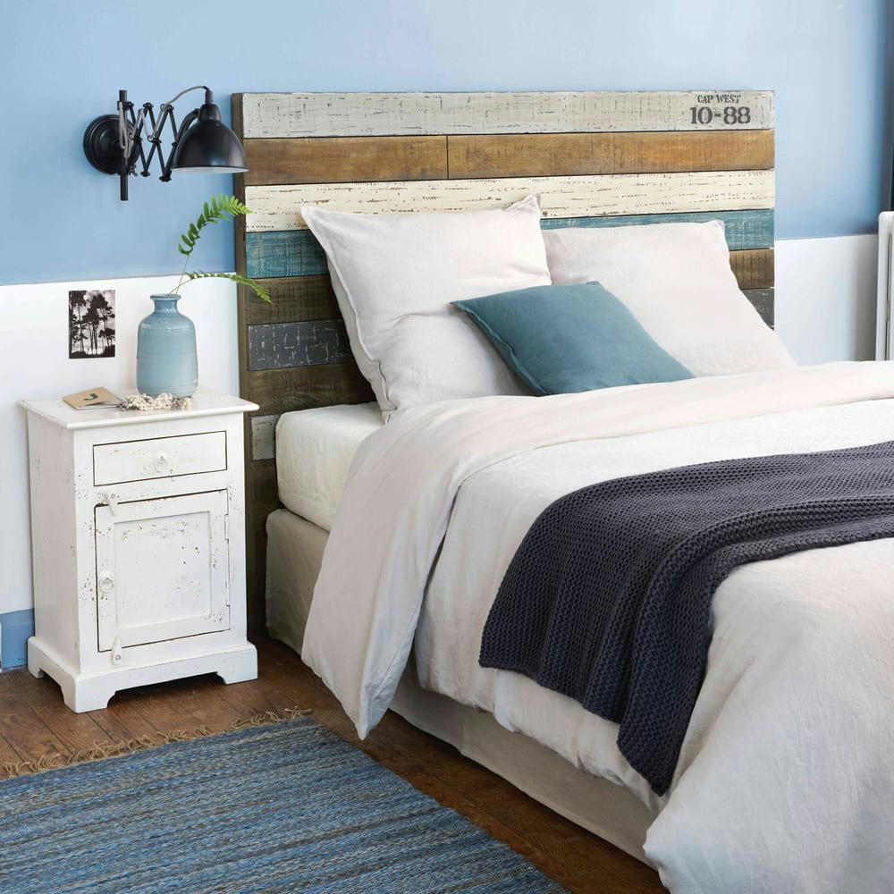 Sailor - Tête de lit 160 en lattes de manguier