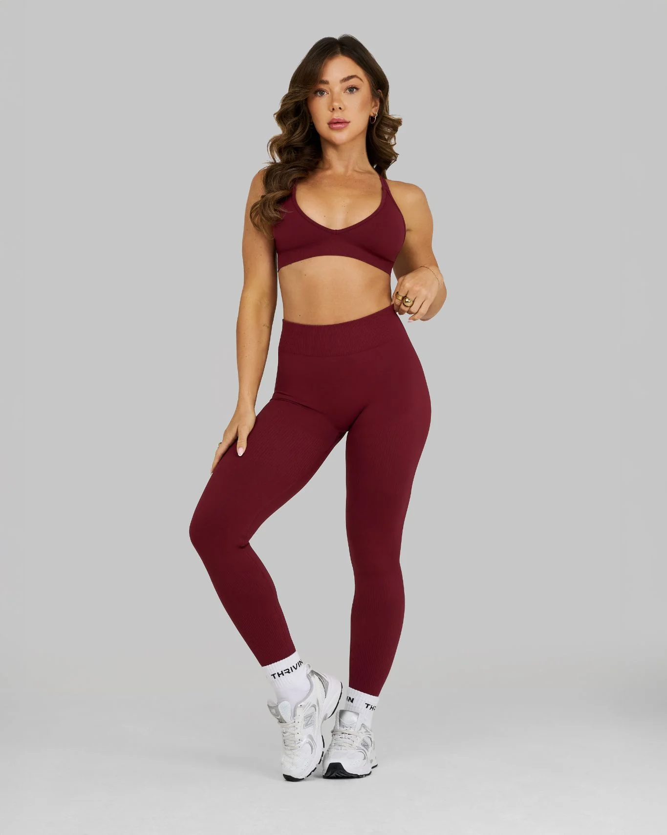 Elevate™ Sculpting Mid Waist Scrunch Leggings | Fine Wine