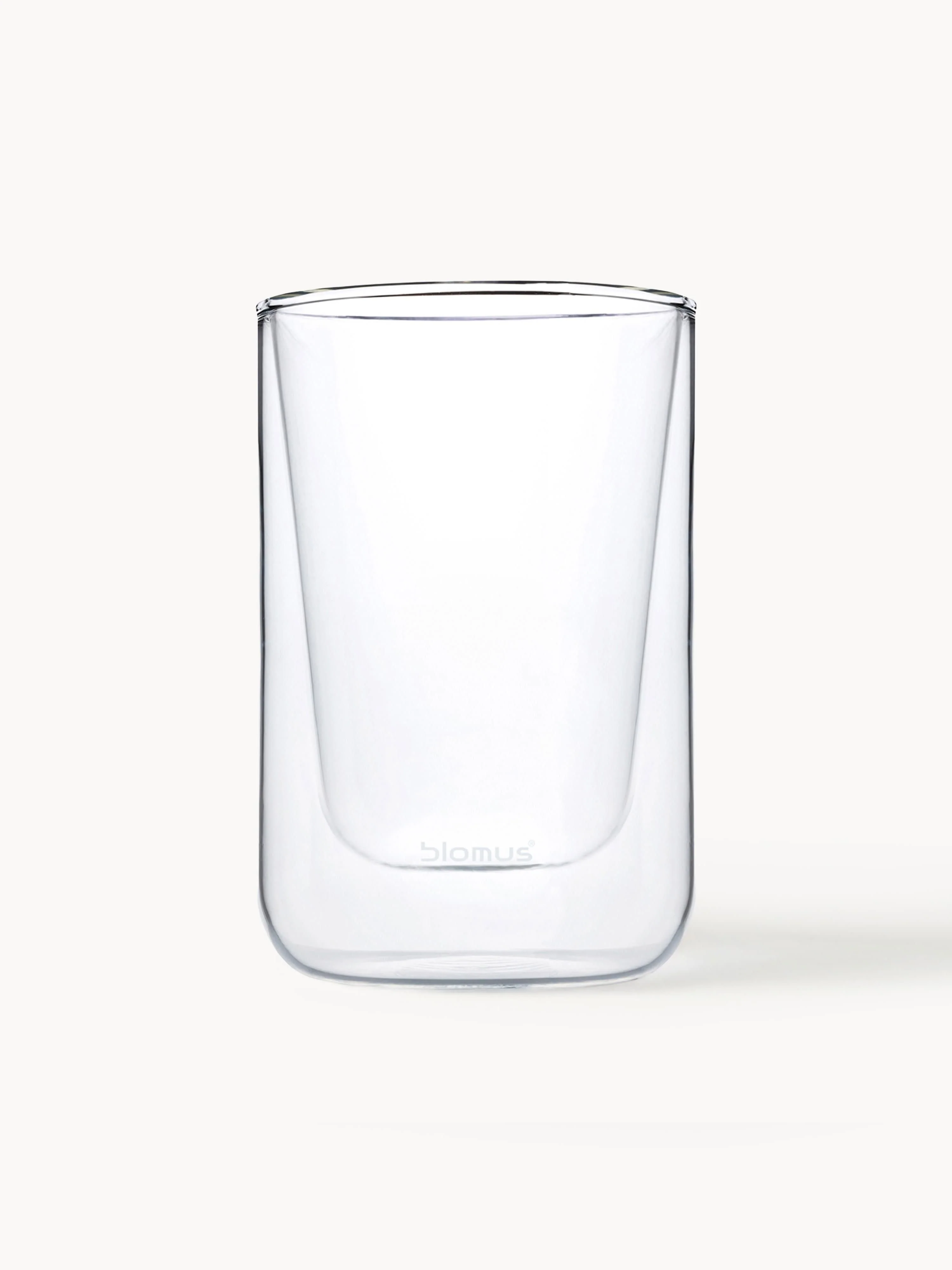 Doppelwandige Glas-Kaffeebecher Nero, 2er-Set