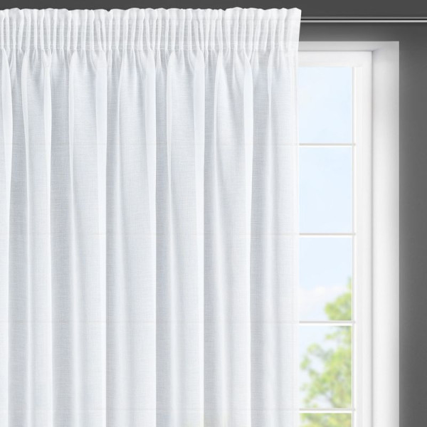 Firana na taśmie LANA 350x150 biała