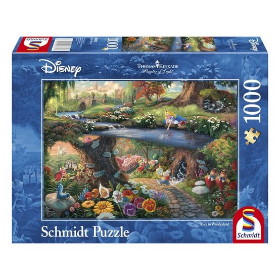 Schmidt Thomas Kinkade Disney Alice in Wonderland Jigsaw Puzzle 1000 Pieces