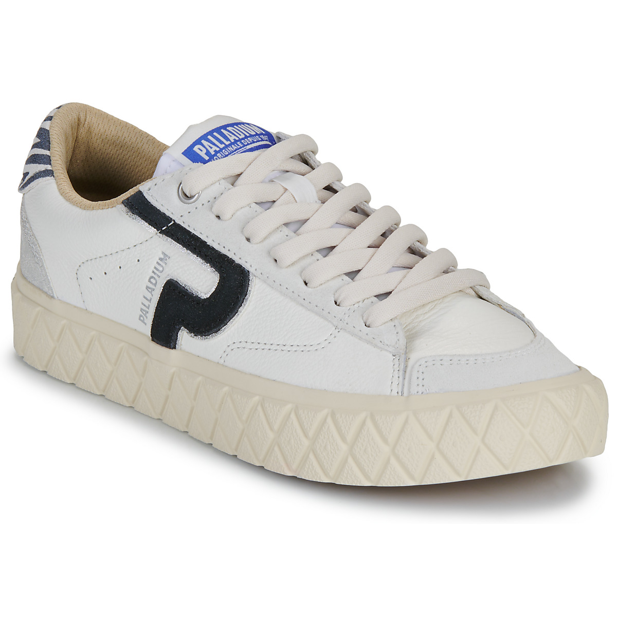 Palladium - PALLA ACE LO MIX LTH - White / Black
