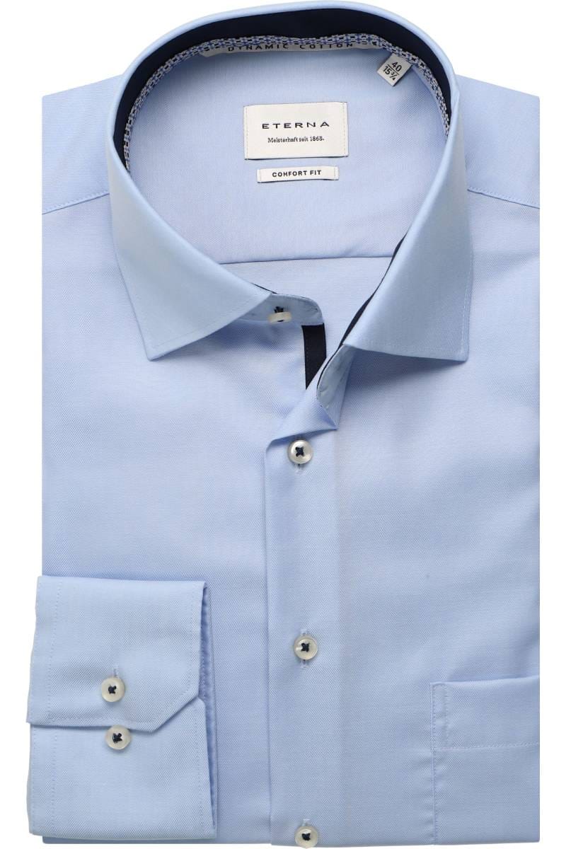 ETERNA Dynamic Cotton Comfort Fit Hemd hellblau, Einfarbig