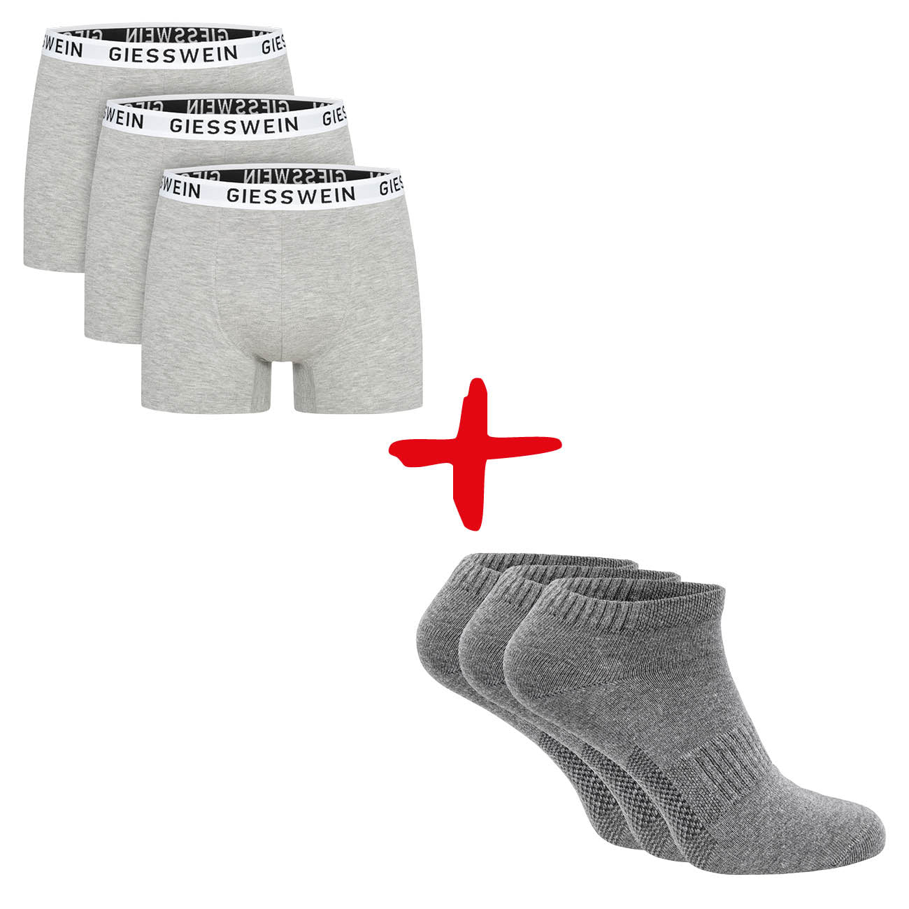 Bundle: Boxershorts 3er-Pack + Organic Sneaker Socken 3er-Pack