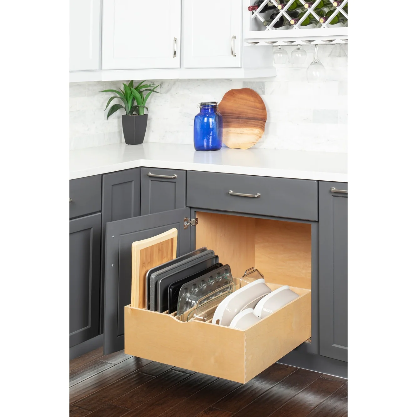 Hardware Resources ROCWS27 27 Wood Kitchen Cabinet Rollout Single