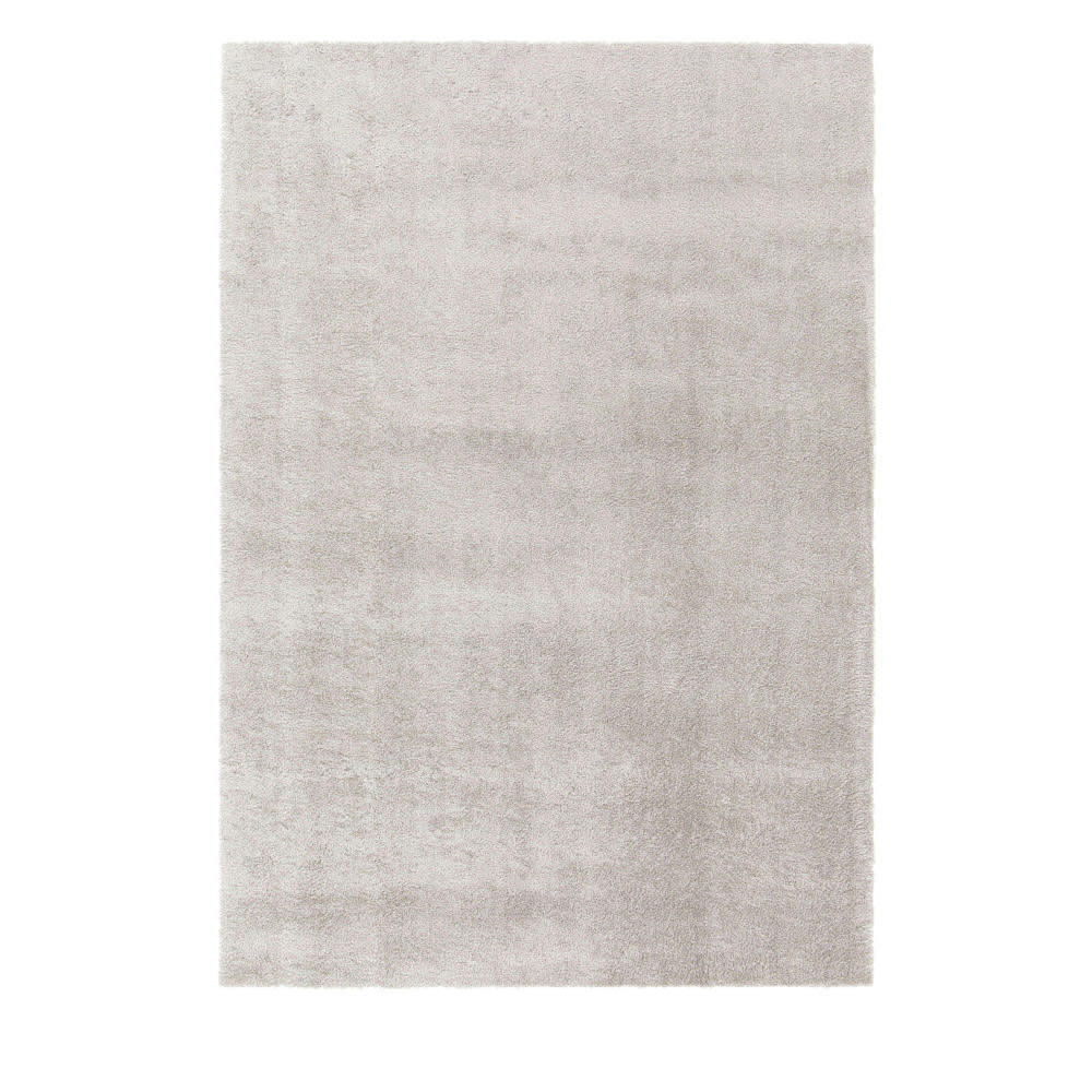 DOUGLAS II - Tapis lavable en machine gris clair 120x170 cm