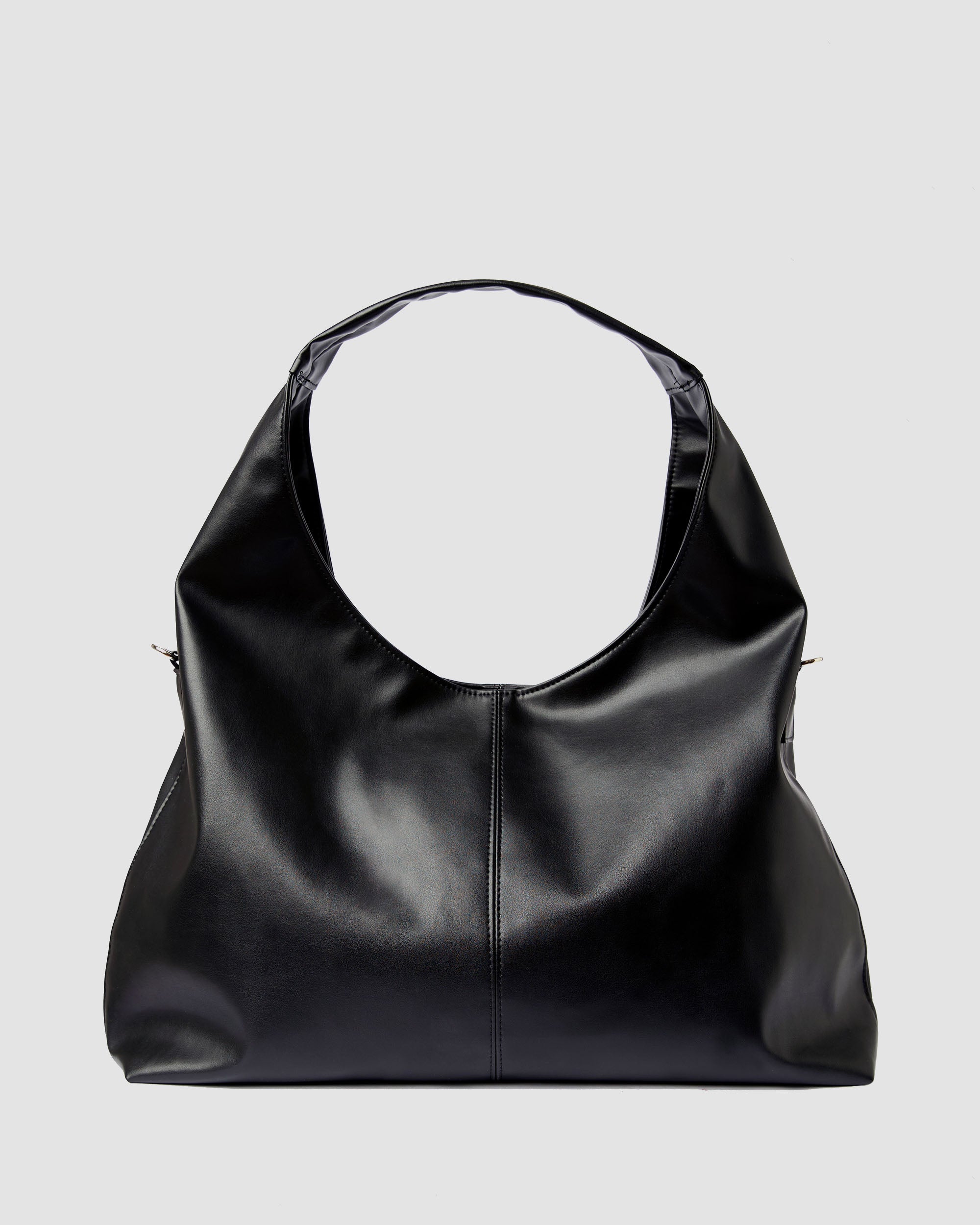BOHEMA - Slouchy Shopper Czarne, ze skóry roślinnej, polska rodzinna marka