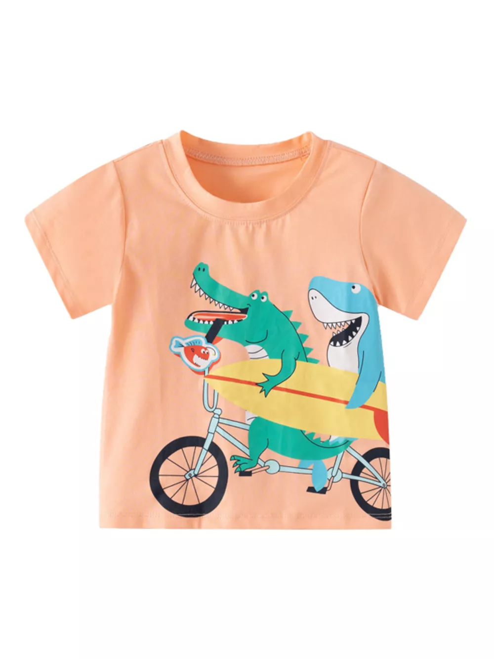 Children's Crocodile Graphic Short Sleeve T-Shirt
