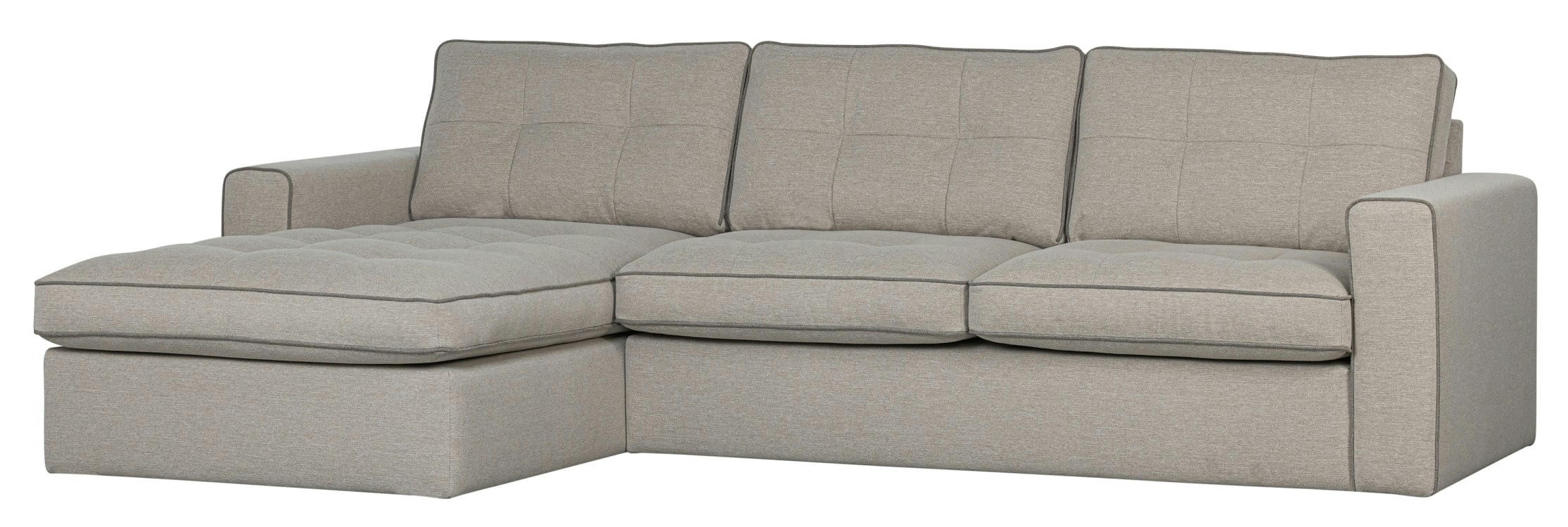 ASSISE - Canapé d'angle gauche  naturel