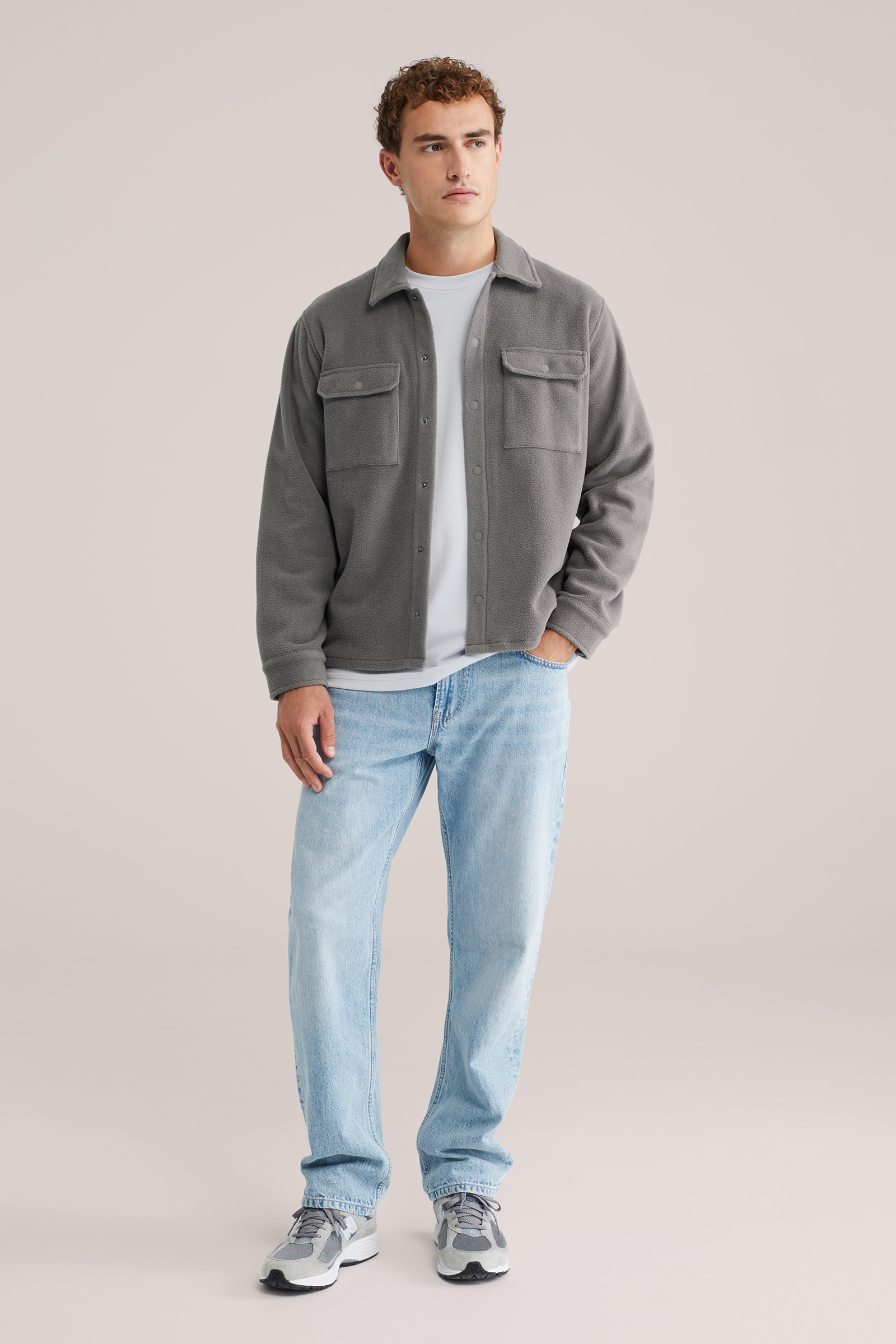 Heren regular fit fleecevest