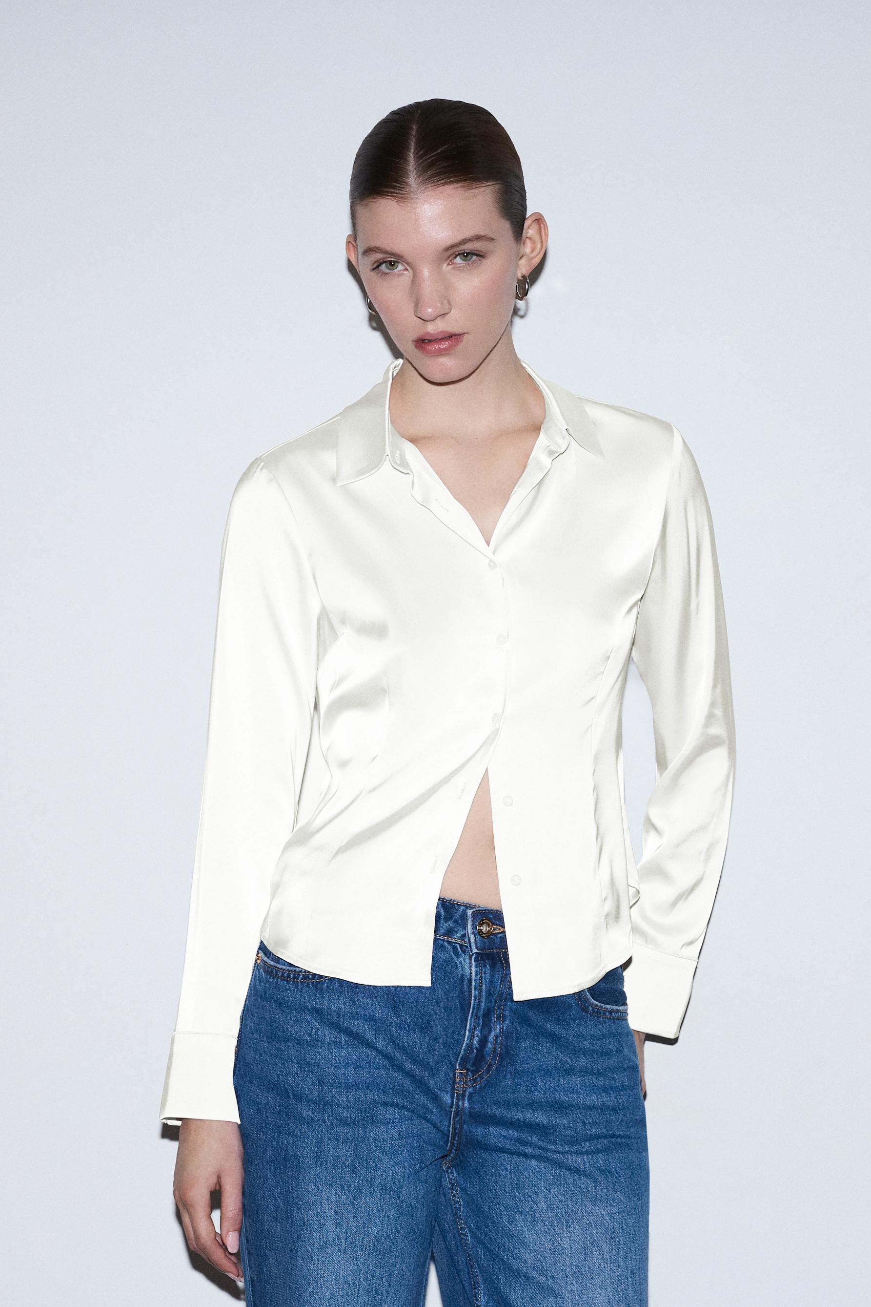 Camisa satinada