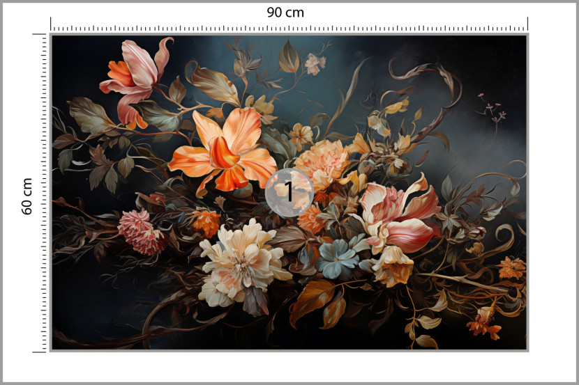 Fototapeta Bukiet W Stylu Vintage 90x60cm