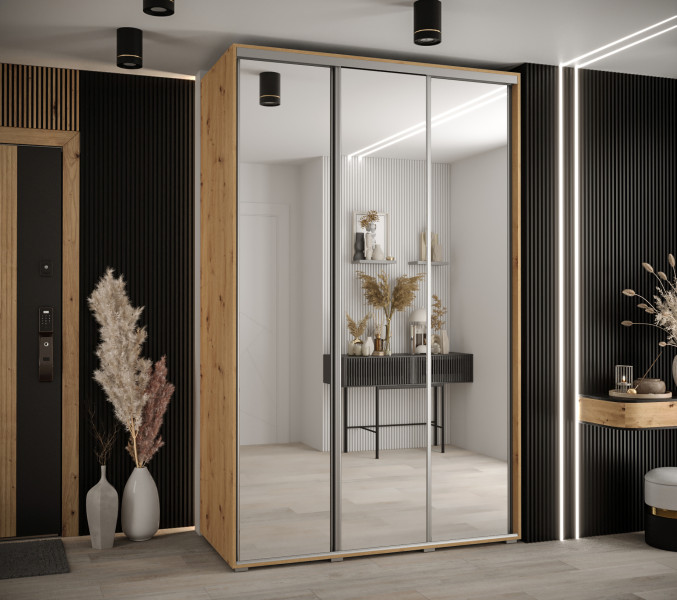 Szafa przesuwna 60 Cannes 2 150 artisan artisan srebrny