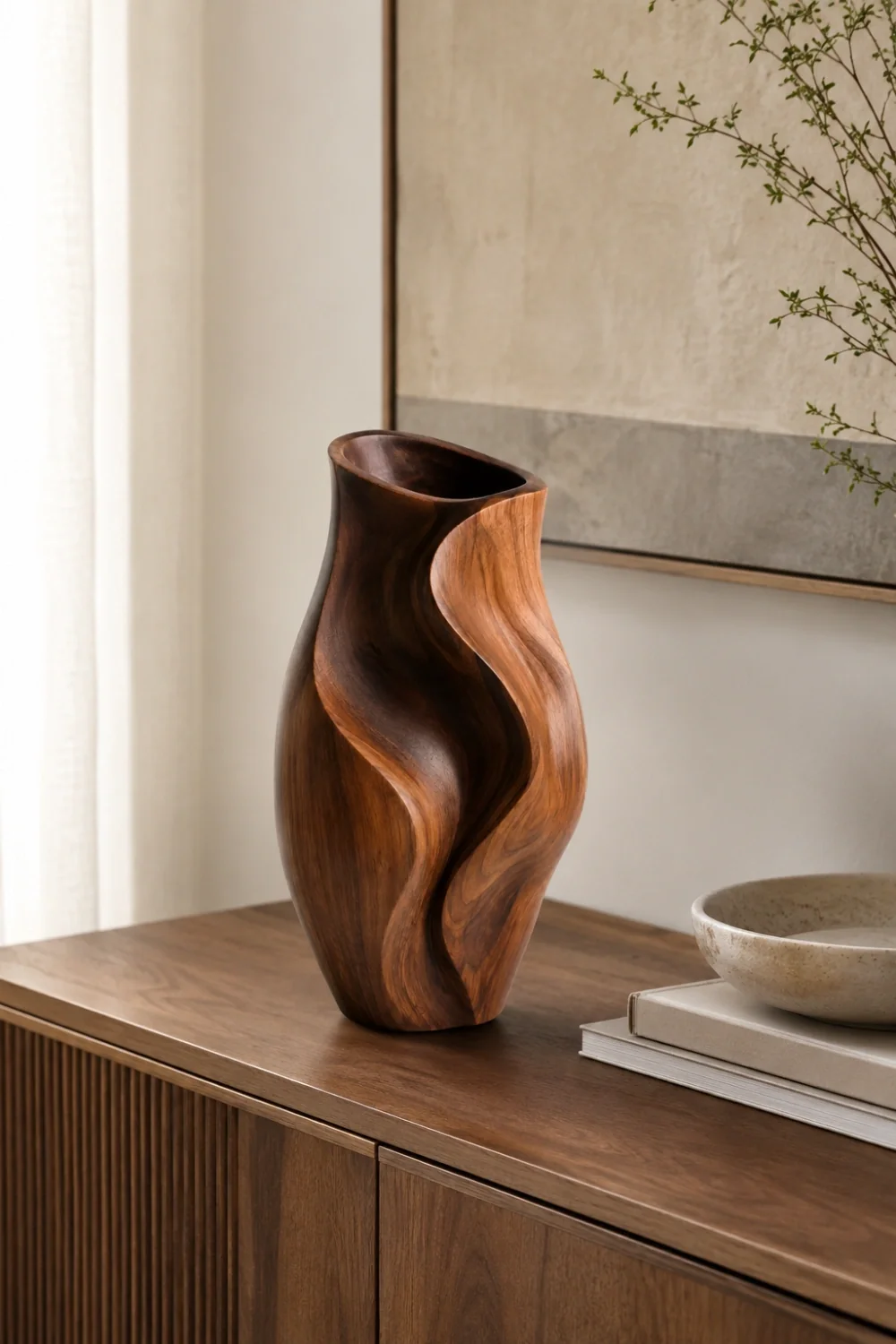 Vase Wood Sculpture #WG092