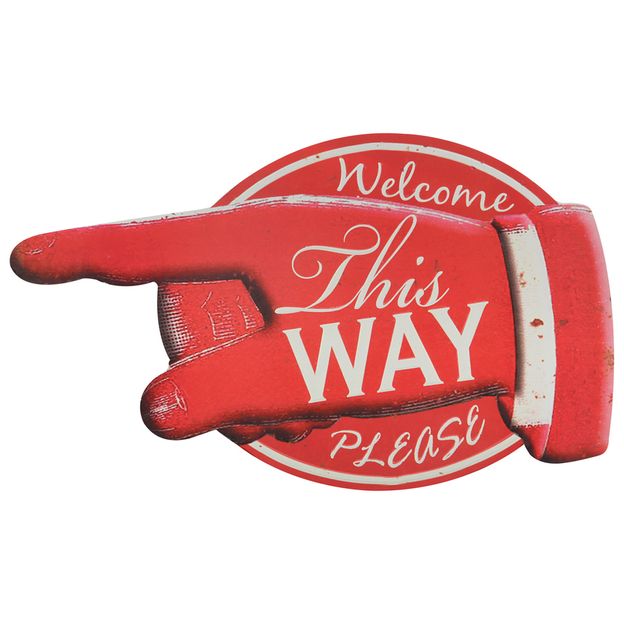 PLACA DECORATIVA 52X32 THIS WAY