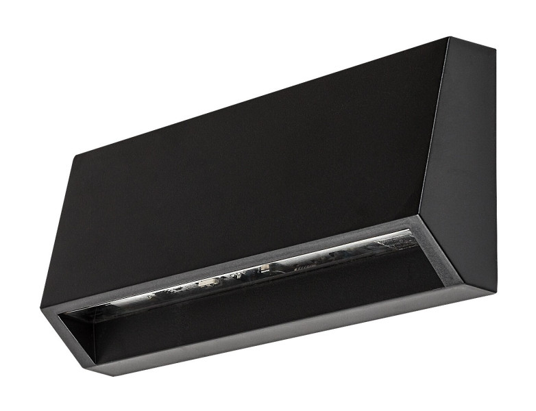 Kinkiet zewnętrzny IBARczarno-przezroczysty LED 1x3W 250lm IP54 Rabalux