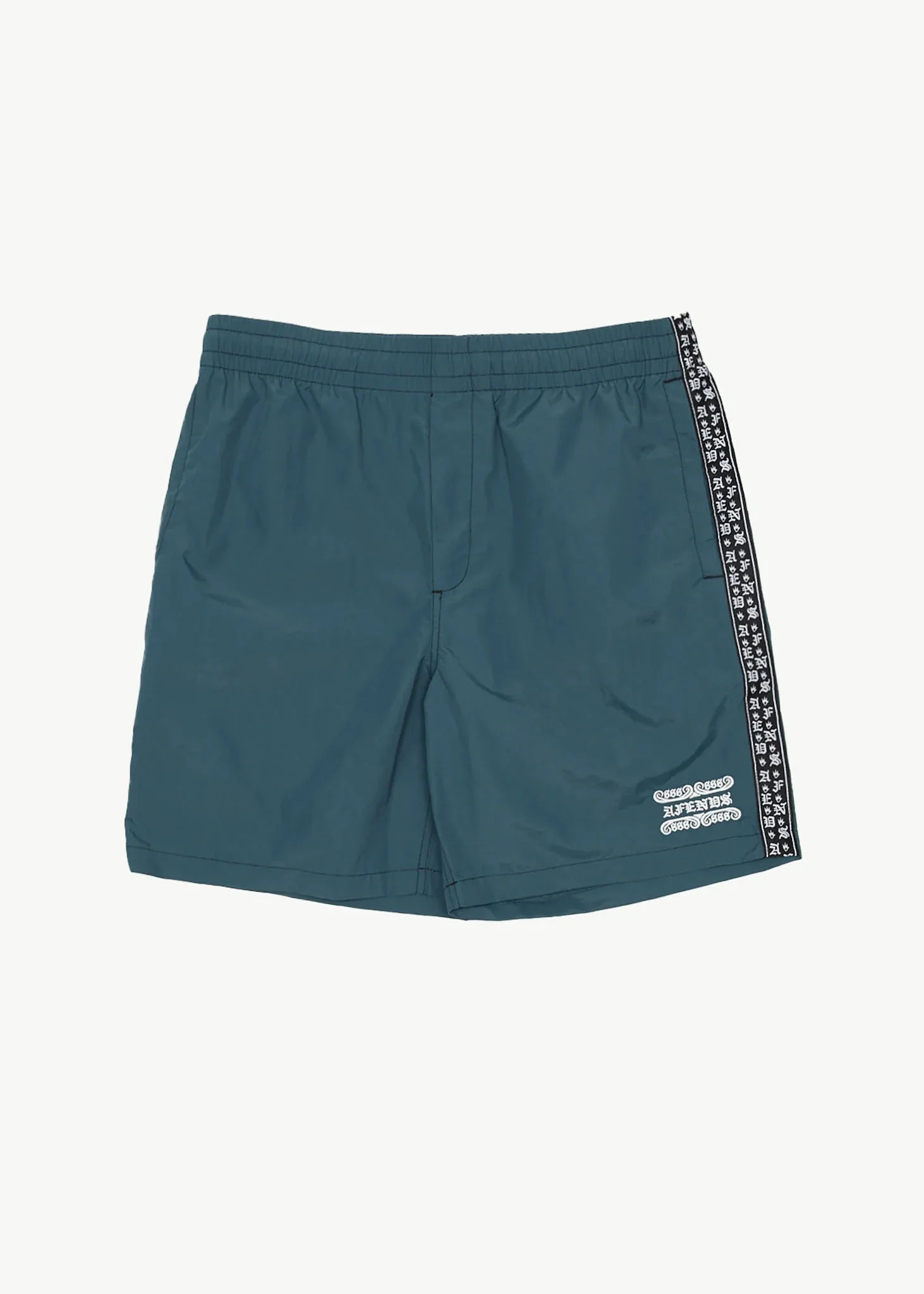 AFENDS Mens Sixsixsix - Baywatch Swim Short 18 - Fuel