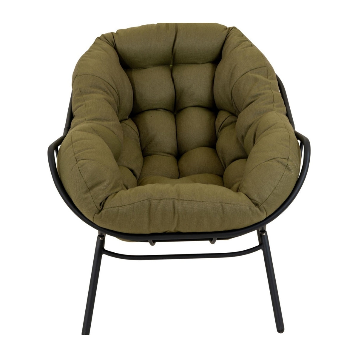 Lesli Living - Cozy relax stoel - olijfgroen