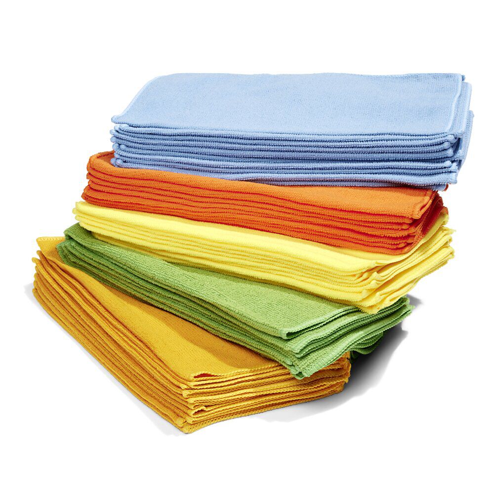 Lot de 50 chiffons microfibre 30x30cm polyester