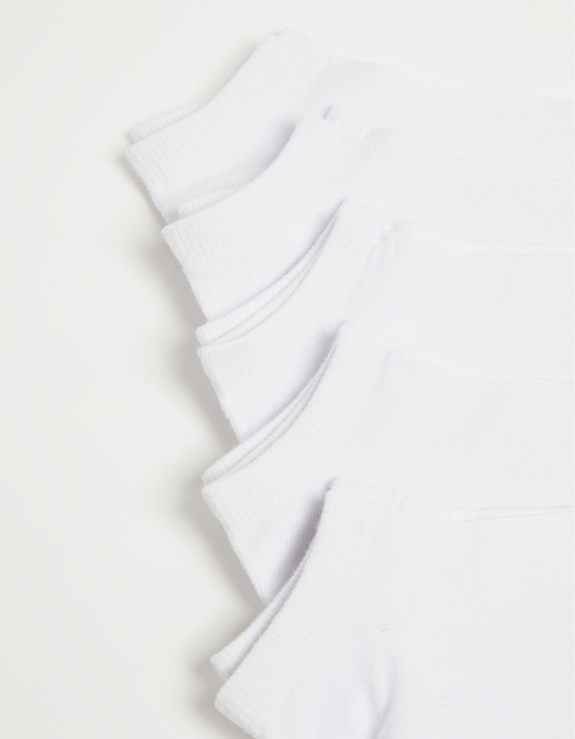 Pack 5 Pares de Meias Tornozelo, Mulher, Branco