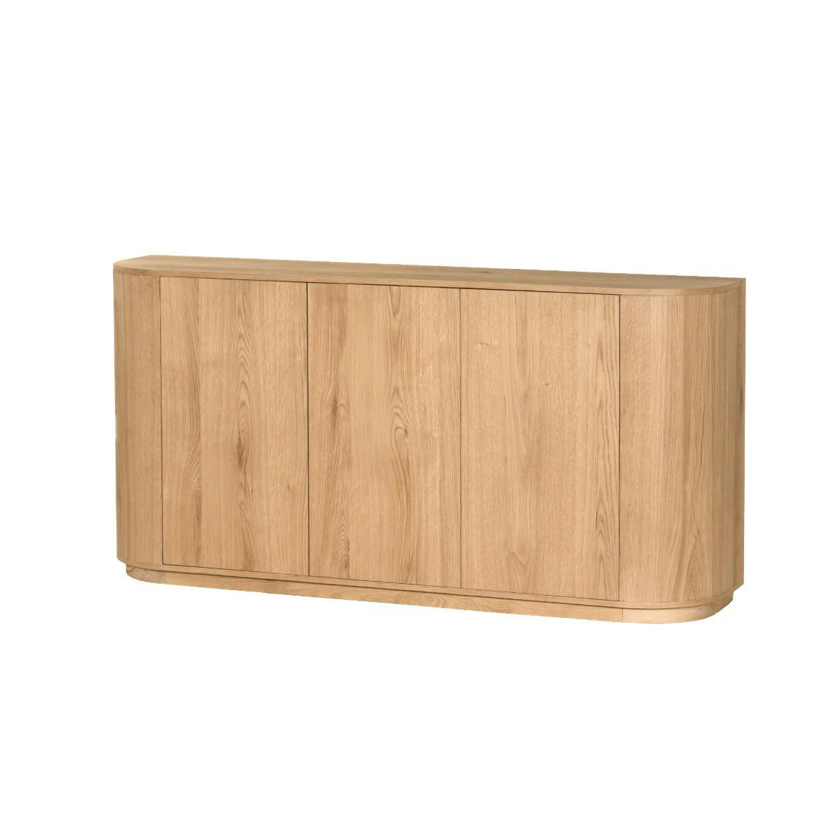 Buffet moderne 3 portes en chêne clair LOREN