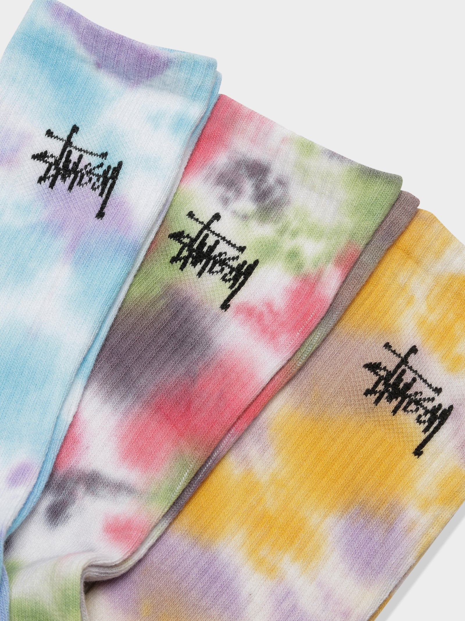 3 Pairs of Men's Tie Dye Socks