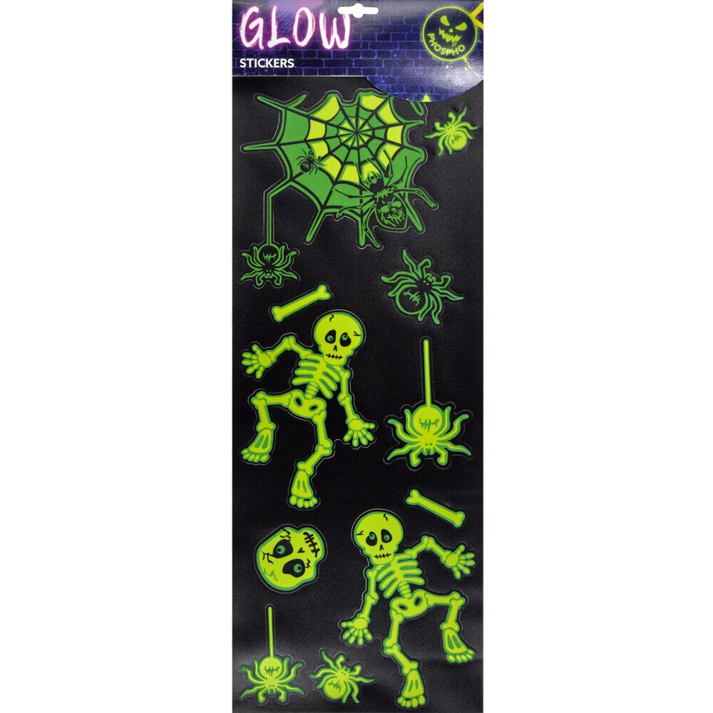 Stickers Halloween phosphorescents (2 modèles)