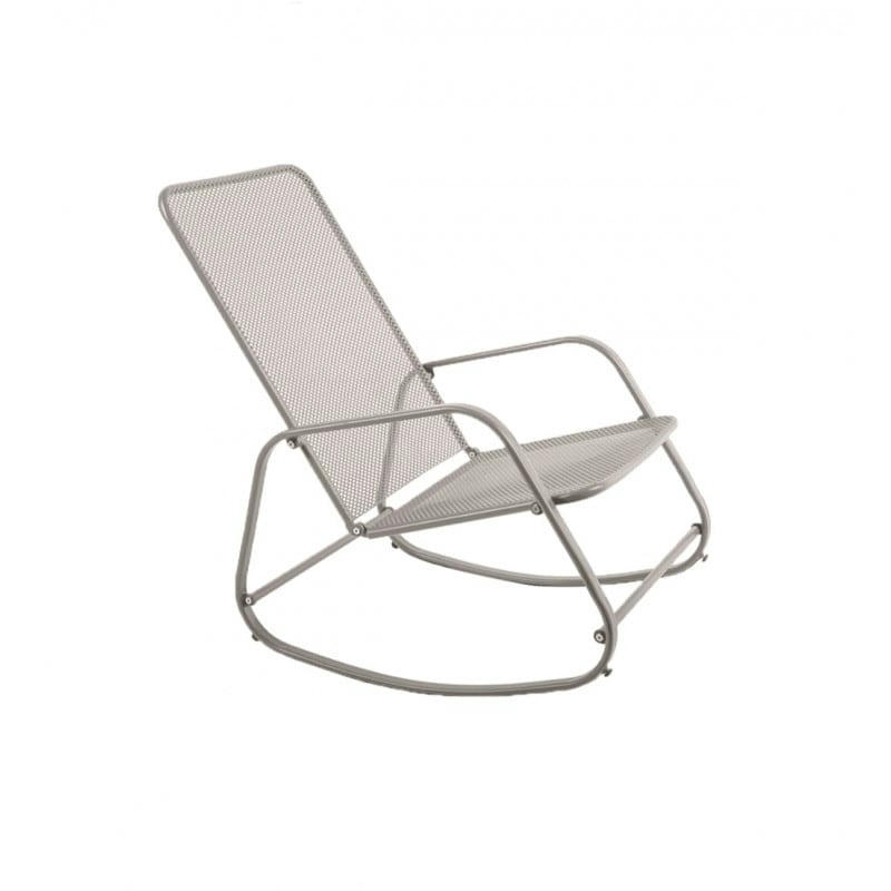 POP - Fauteuil à bascule en acier mastic