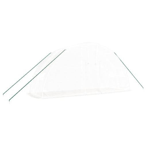 NNEVL Greenhouse with Steel Frame White 12 m&sup2; 6x2x2.85 m